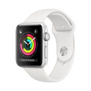 Watch Series 3 Aluminum Cellular (42mm), Silver, White Sport Band Watch Series 3 Aluminum Cellular (42mm), Silver, White Sport Band