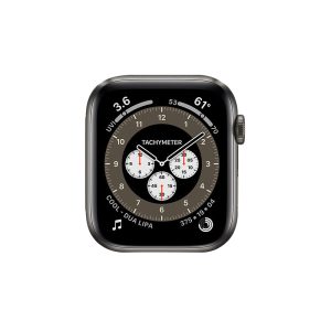 Watch Series 6 Titanium Cellular (44mm), Space Black, Black Sport Band