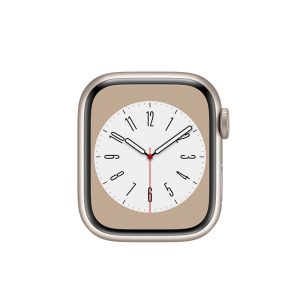 Watch Series 8 Aluminum (41mm), Starlight, White Sport Band
