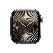 Watch Series 10 Titanium Cellular (42mm), Natural, Black Sport Band