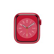 Watch Series 8 Aluminum (45mm), Red, Red Sport Band
