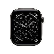 Watch Series 11 Titanium Cellular (42mm), Natural, Black Sport Band