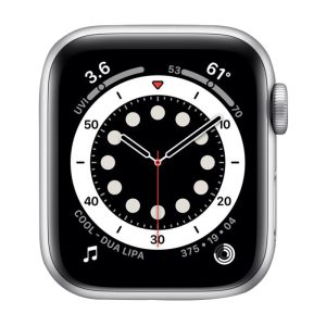 Watch Series 6 Aluminum Cellular (40mm), Silver, Midnight Blue Sport Band